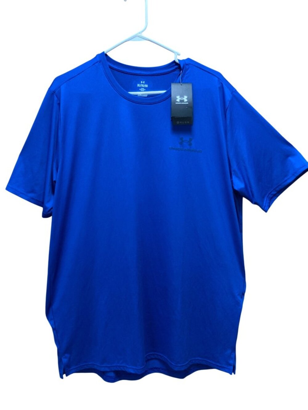 Under Armour Vanish Energy Short Sleeve Shirt Crewneck Blue XL NEW